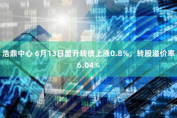浩鼎中心 6月13日盟升转债上涨0.8%，转股溢价率6.04%