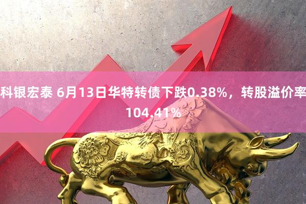 科银宏泰 6月13日华特转债下跌0.38%，转股溢价率104.41%