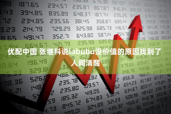 优配中国 张继科说labubu没价值的原因找到了 人间清醒