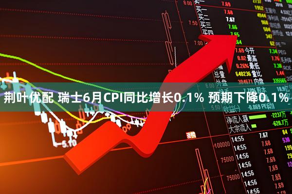 荆叶优配 瑞士6月CPI同比增长0.1% 预期下降0.1%
