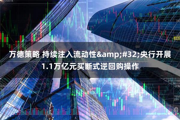 万德策略 持续注入流动性 央行开展1.1万亿元买断式逆回购操作